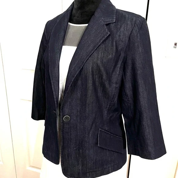 Coldwater Creek Jean Jacket sz 10 - Picture 9 of 15